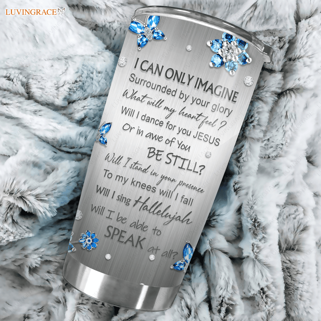 Personalized Crystal Butterfly Surrounded By Glory Custom Tumbler Tumbler