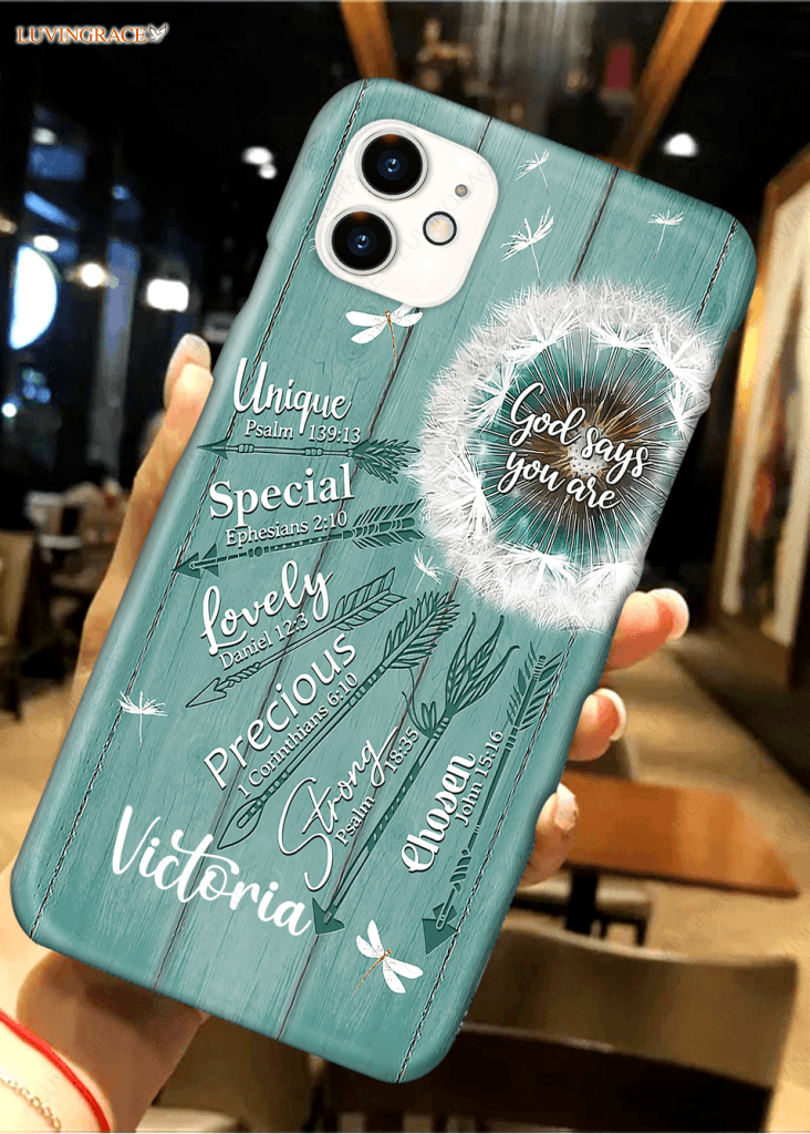 Personalized Dandelion God Says You Are Phone Case