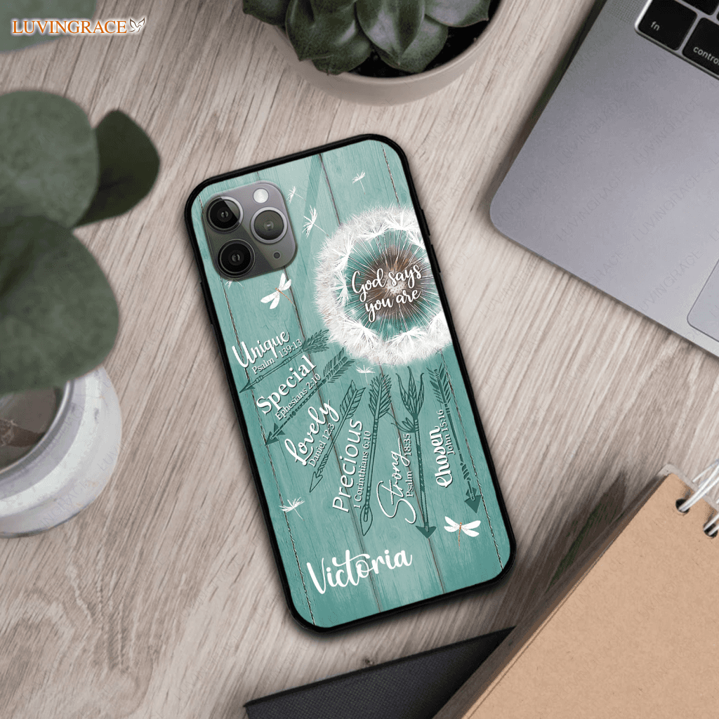 Personalized Dandelion God Says You Are Phone Case