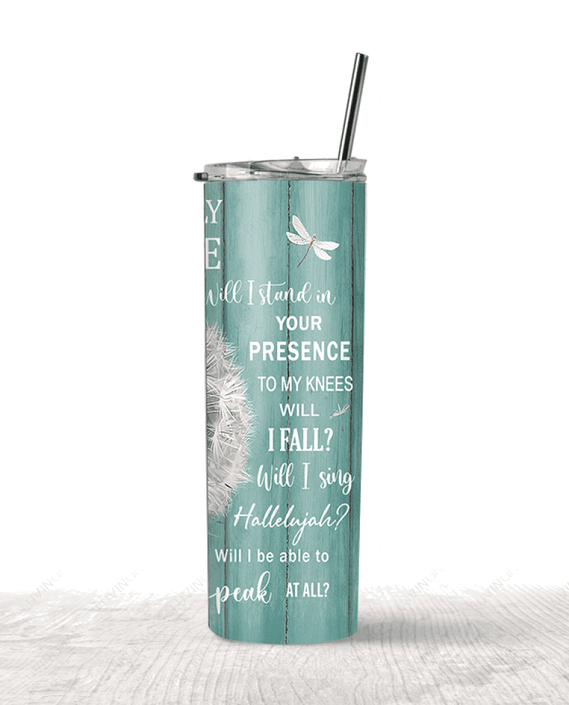 Personalized Dandelion Surrounded By Glory Skinny Tumbler