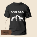 Personalized Dog Dad Shirt with YOUR Pet's Breeds and Dog's Names