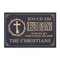 Personalized Doormat Jesus Is The Key To Heaven But Faith Unlocks The Door