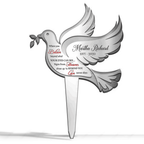 Personalized Dove When You Believe Plaque Stake