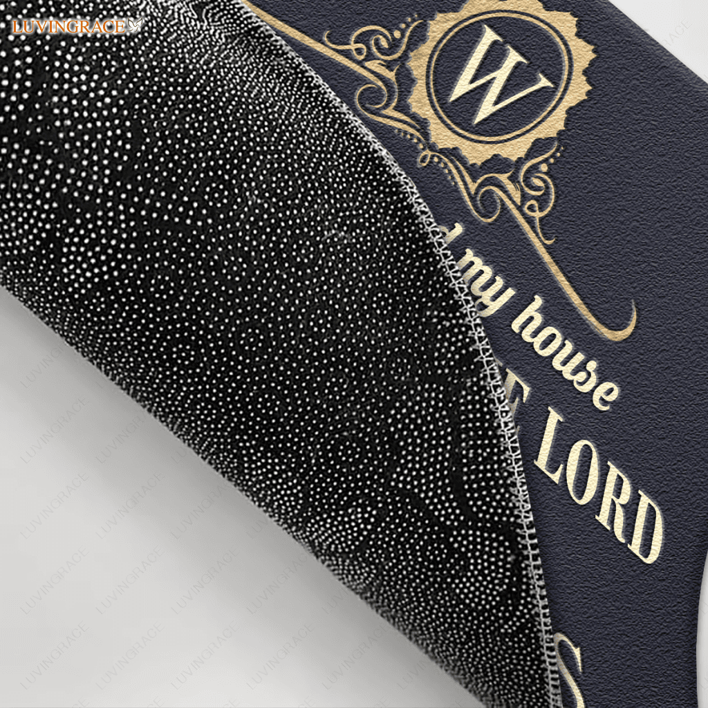 Personalized Elegance Serve The Lord Exclusive Doormat