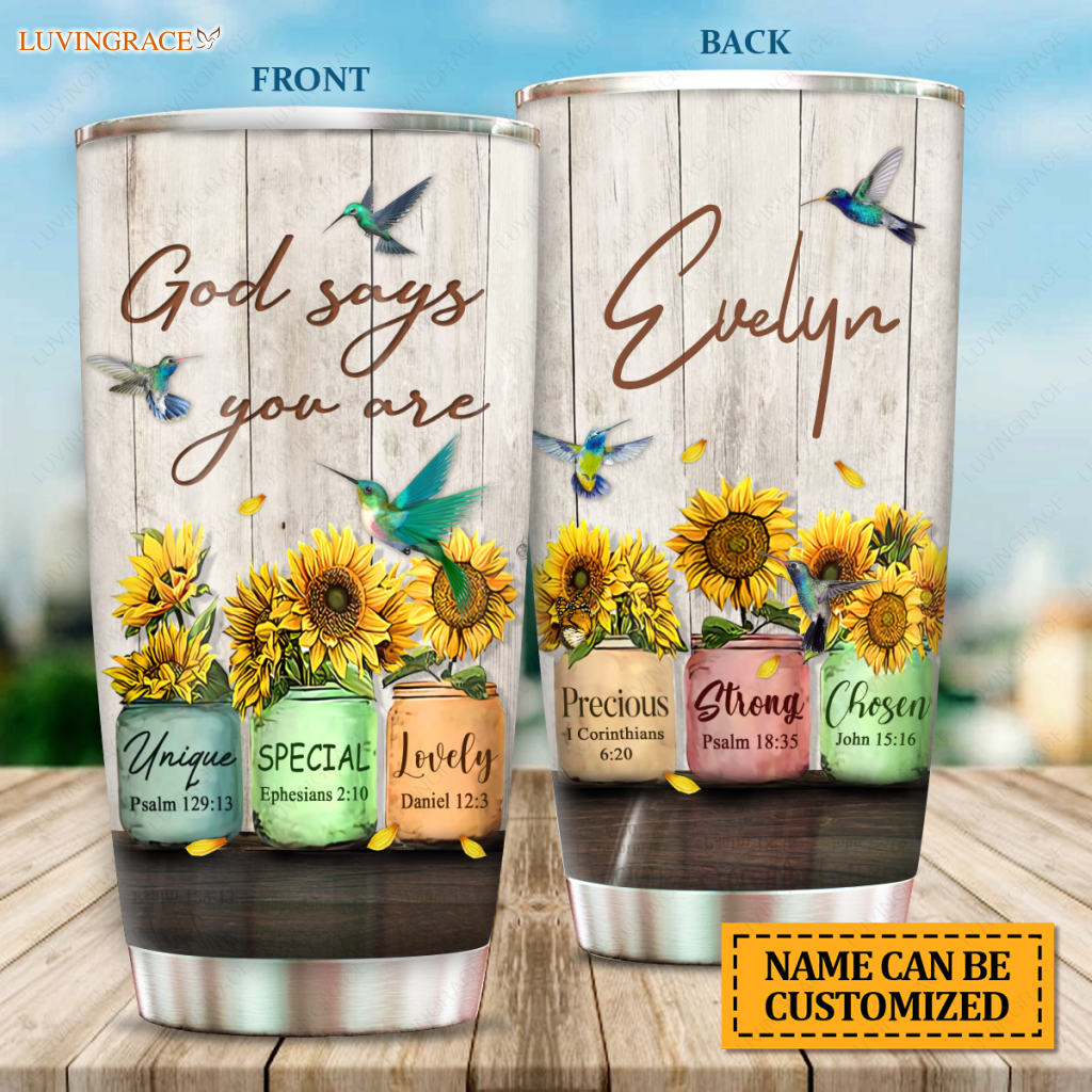 Personalized God Says You Are Tumbler Tumbler