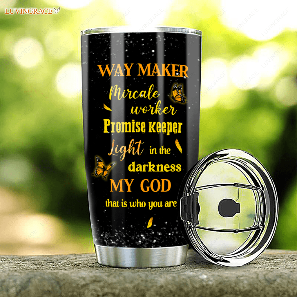 Personalized Golden Sunflowers Butterfly Glory Tumbler Tumbler