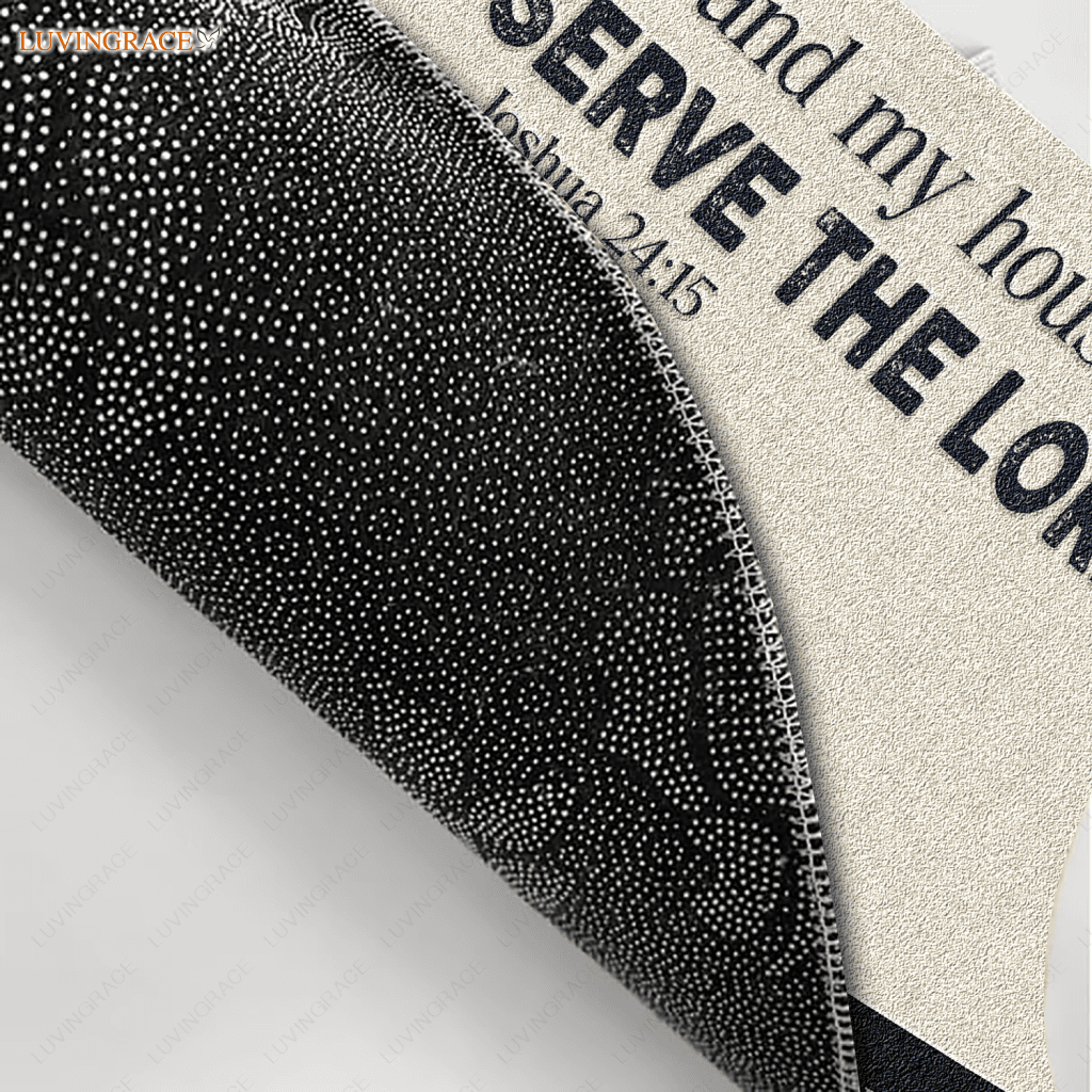Personalized Graceful Attractive Serve The Lord Doormat