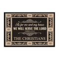 Personalized High Quality Doormat Serve The Lord
