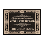Personalized High Quality Doormat Serve The Lord