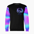 Personalized Hologram Infinity Heart Hoodie