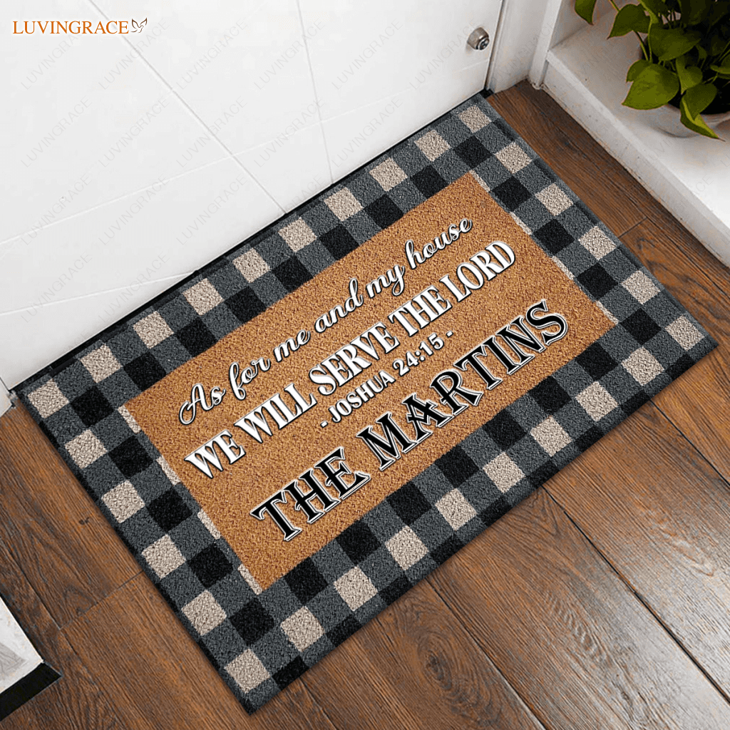 Personalized Home Fashions Serve The Lord Doormat