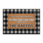 Personalized Home Fashions Serve The Lord Doormat