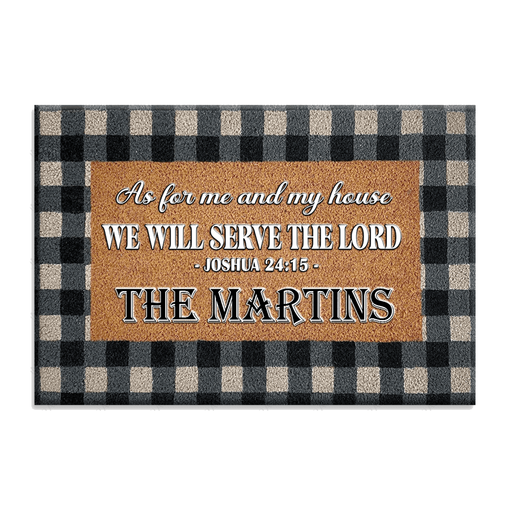 Personalized Home Fashions Serve The Lord Doormat