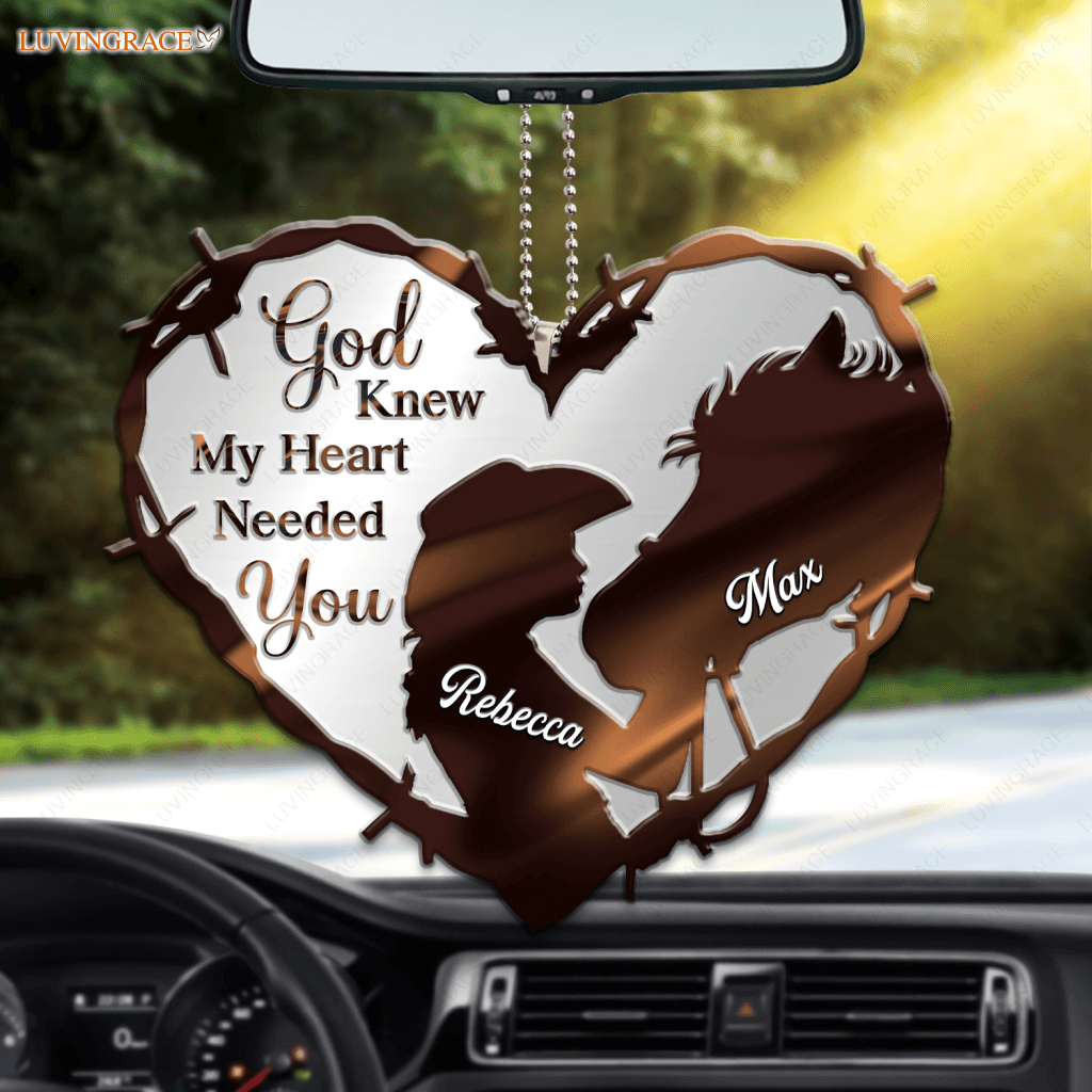 Personalized Horse Girl God Knew My Heart Ornament