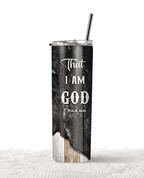 Personalized Jesus Lion Face Be Still Skinny Tumbler