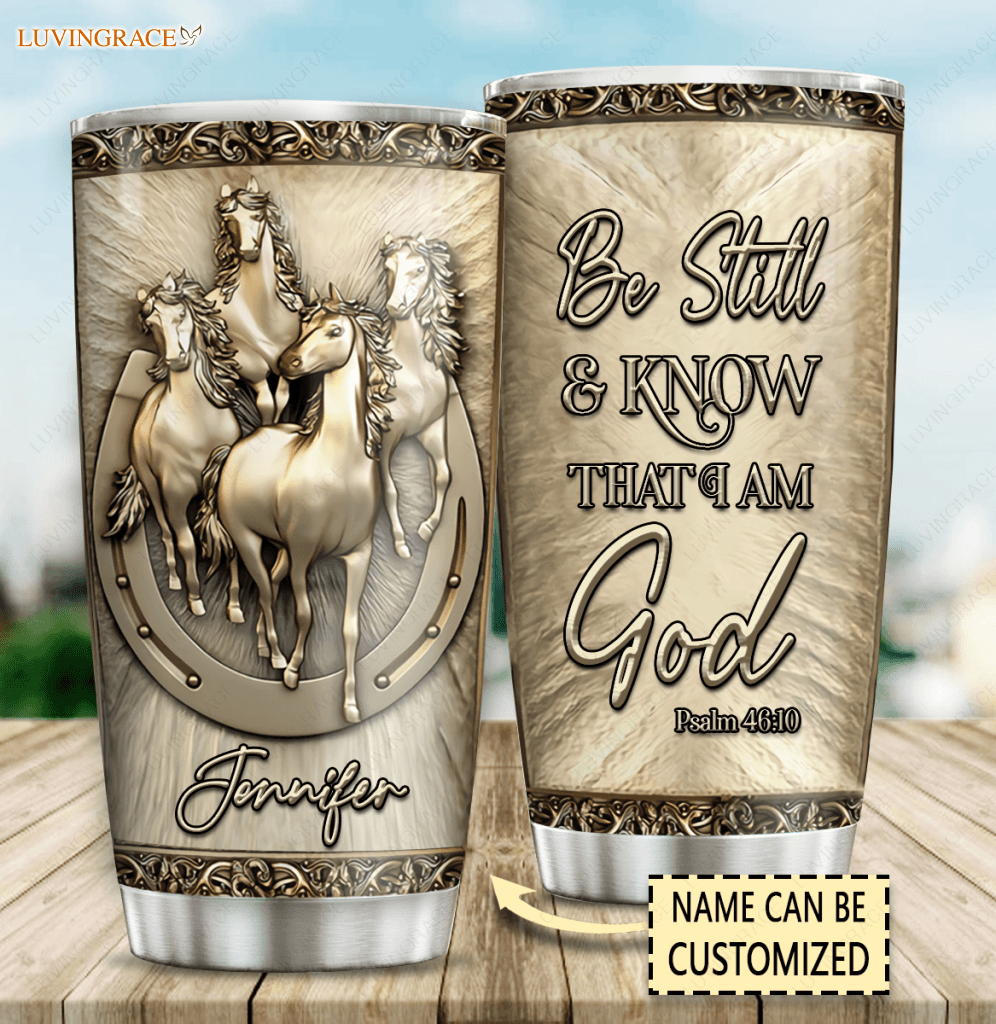 Personalized Just Know Him Horses Tumbler Tumbler