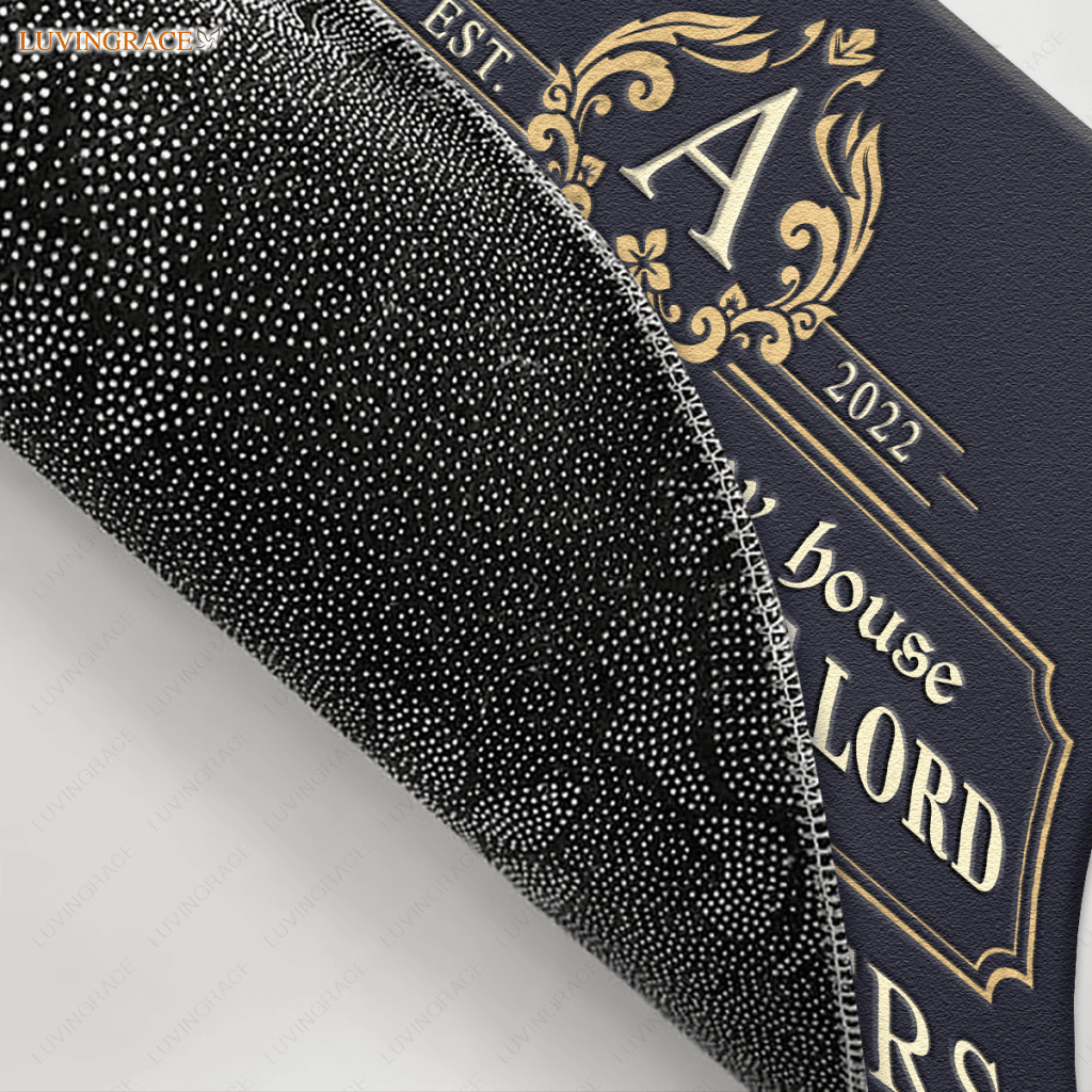 Personalized Luxury Monogram Template Design Serve The Lord Doormat