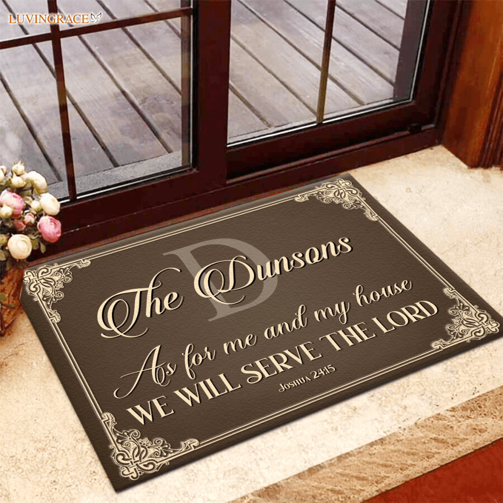 Personalized Monogram Brown Doormat