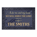 Personalized Navy Family Doormat