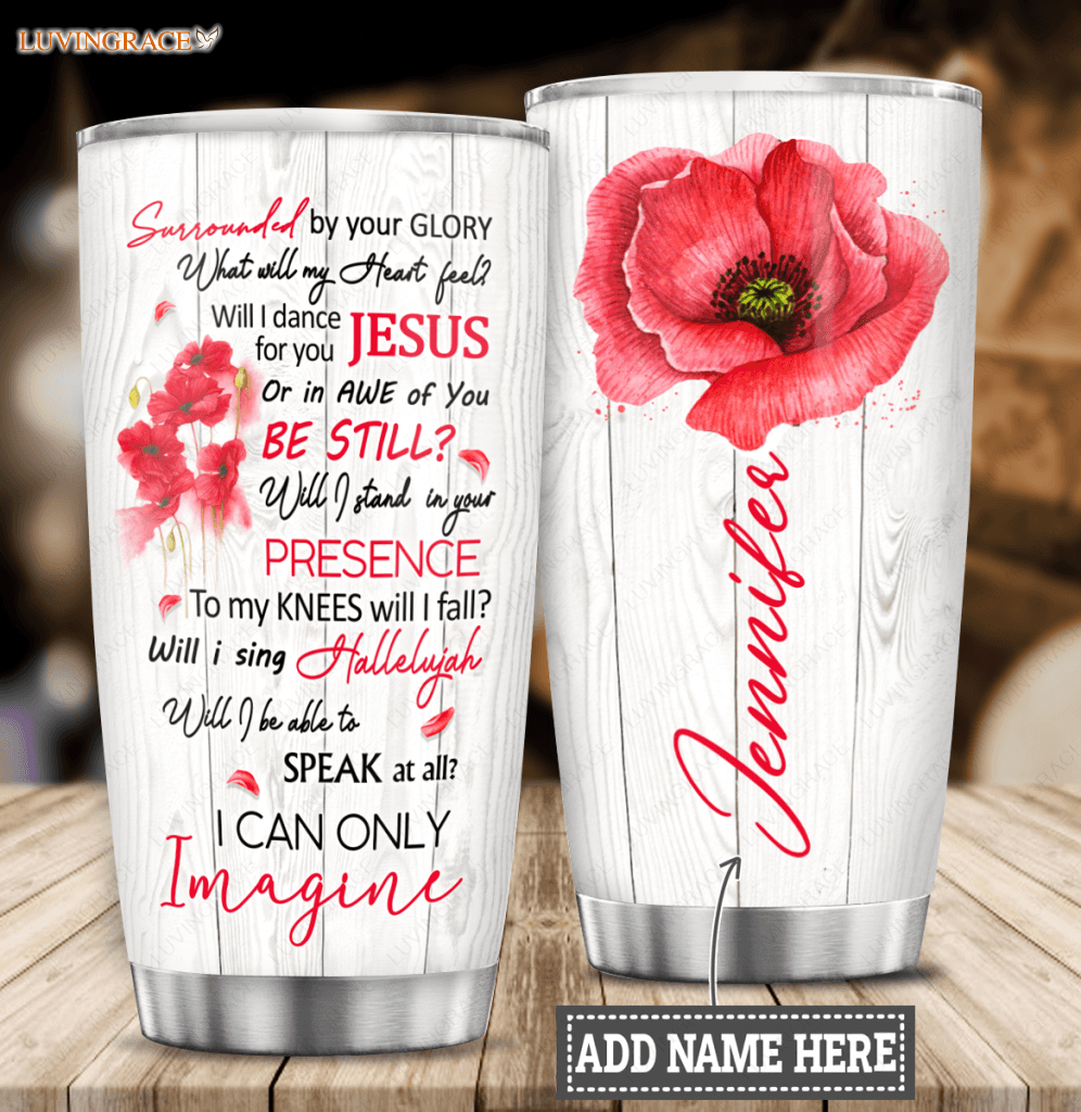 Personalized Pink Flower Glory Customized Tumbler Tumbler