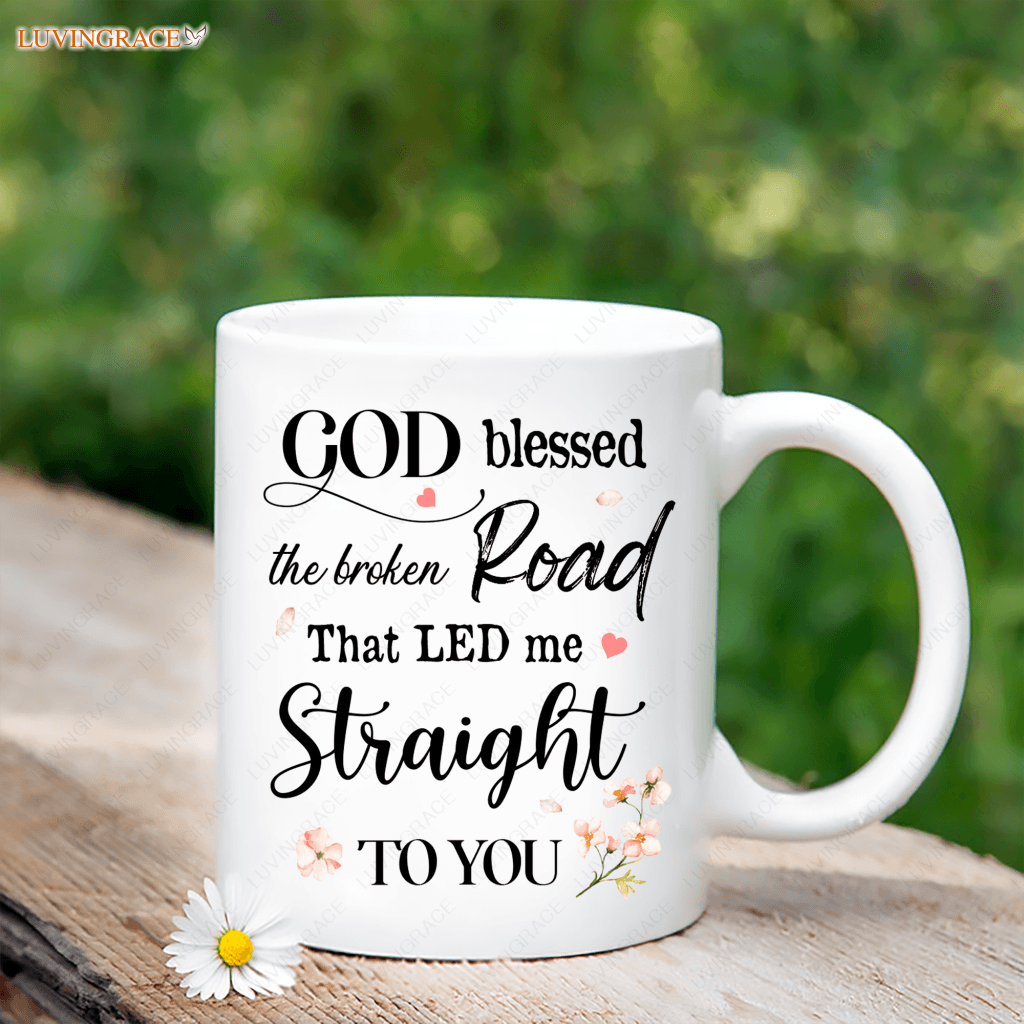Personalized Printed Photo Of Couple God Blessed Mug