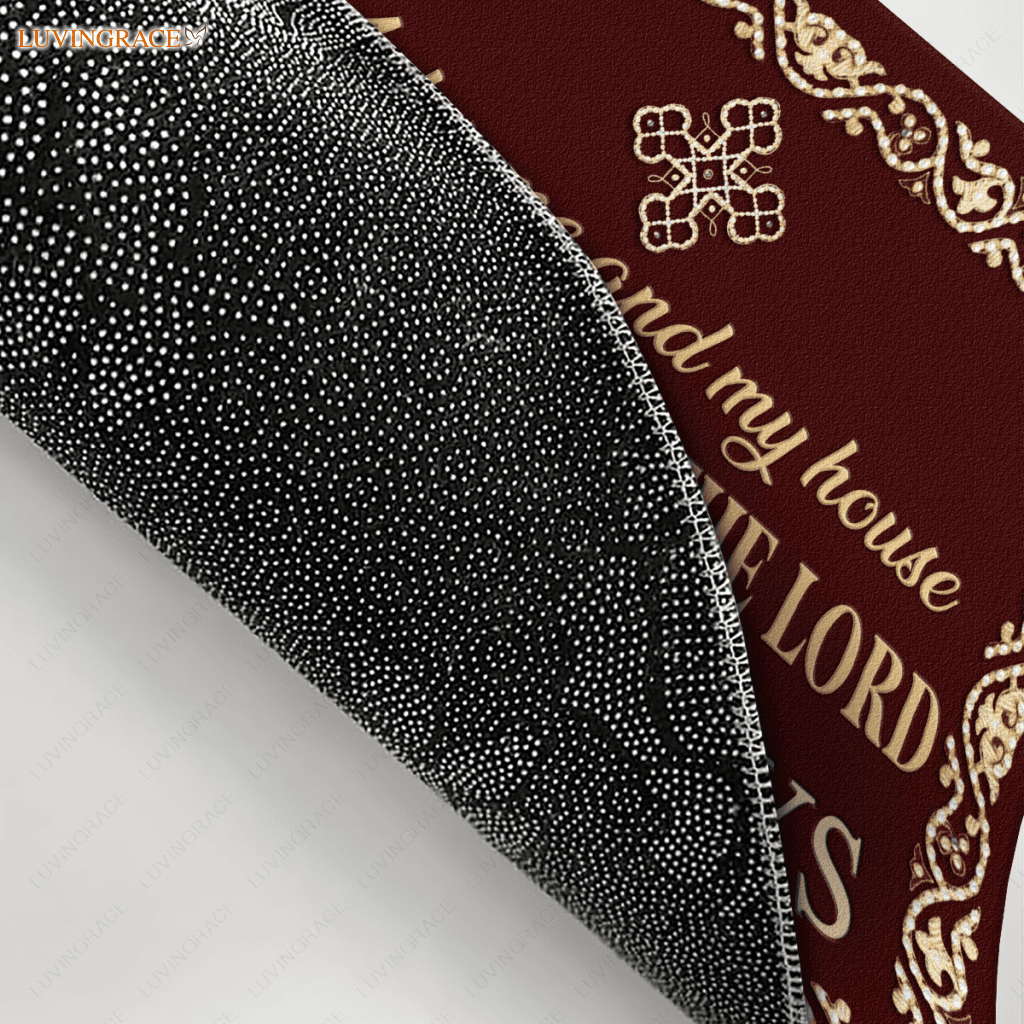 Personalized Religious Doormat Serve The Lord