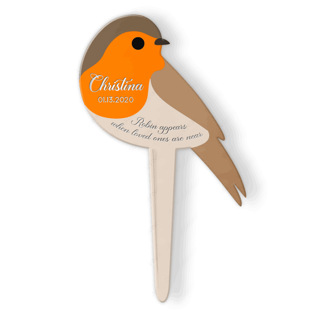 Personalized Robin Appears When Loved Ones Are Near Plaque
