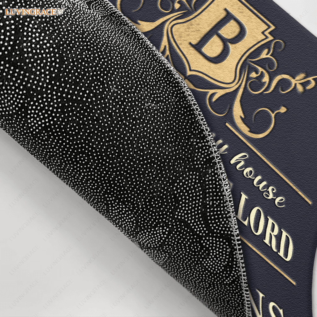 Personalized Royal Luxury Premium Template Serve The Lord Elegant Doormat