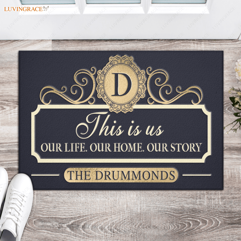 Personalized Serve The Lord Elegant Doormat