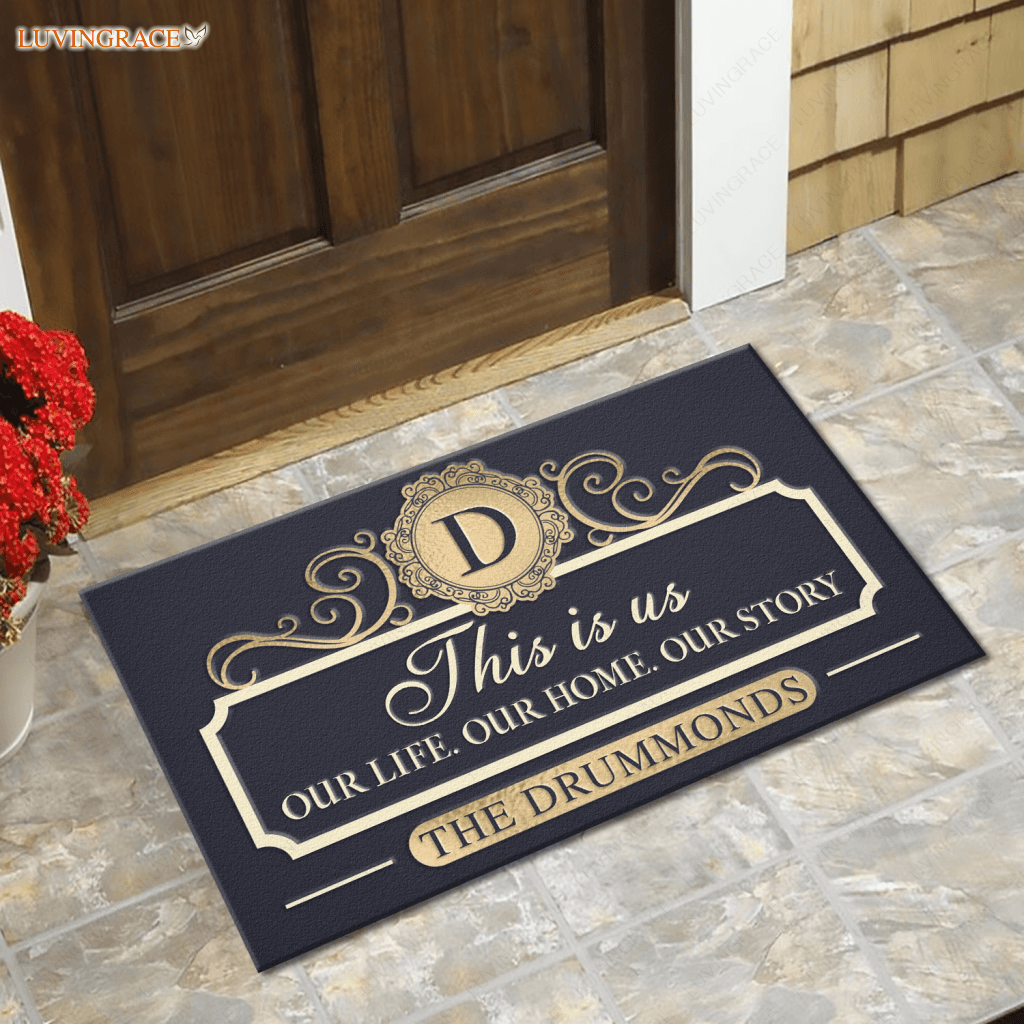 Personalized Serve The Lord Elegant Doormat