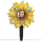 Personalized Those Who We Love Sunflower Plaque Stake