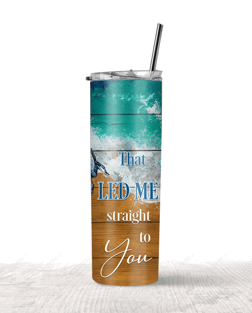 Personalized Turtle god bless Skinny Tumbler