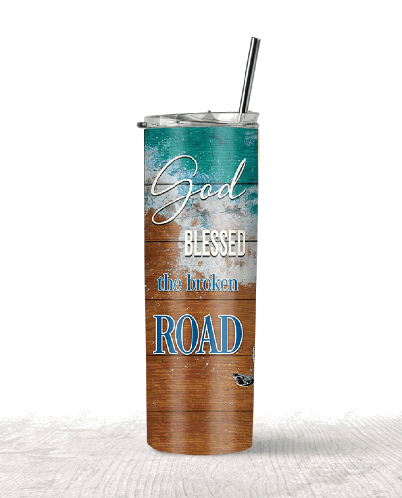 Personalized Turtle god bless Skinny Tumbler