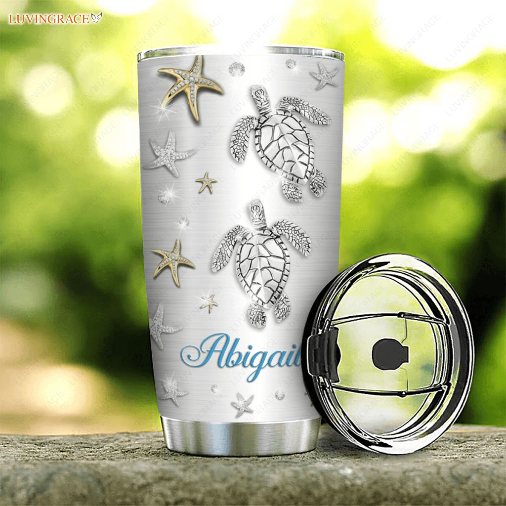 Personalized Turtle Will I Stand In Your Presence Tumbler