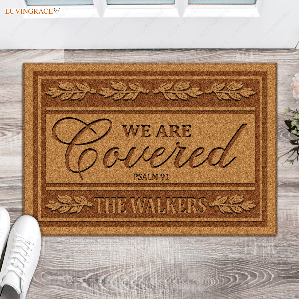 Personalized We Are Covered Doormat