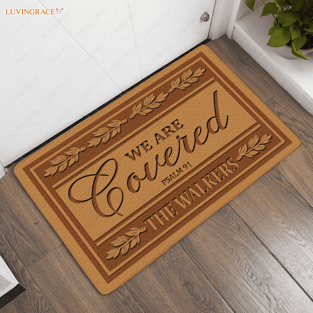 Personalized We Are Covered Doormat