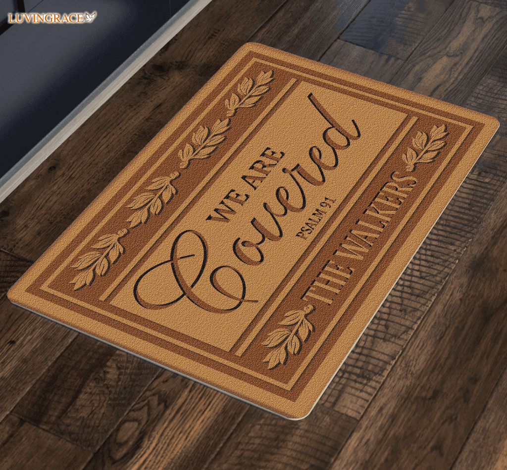 Personalized We Are Covered Doormat