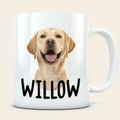 Pet Portrait Mug For Pet Lovers - Personalized Custom Pet Coffee Mug