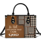 Every second He loves you Personalized Leather Handbag Christian Gifts Bible Verses Religious Gifts