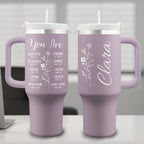 Christian 40oz Tumbler Travel Cup - Birthday, Christmas Gifts for Women - Religious, Self Care Inspiration Gifts