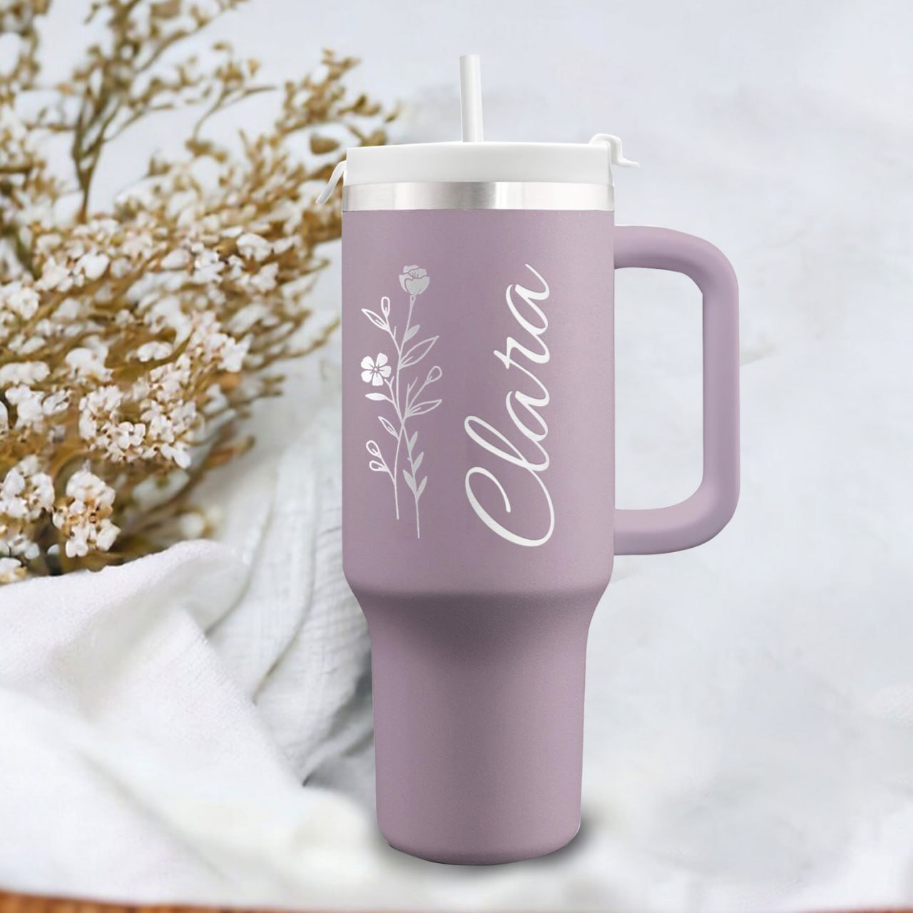 Christian 40oz Tumbler Travel Cup - Birthday, Christmas Gifts for Women - Religious, Self Care Inspiration Gifts