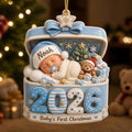 Personalized Baby's First Christmas 2026 3D Ornament – Custom Name Keepsake