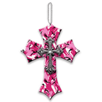 Pink Camo Cross Country Girl Ornament