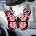 Purple Butterfly Cross Ornament