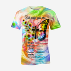 Rainbow Butterfly Cross God Says You Are Hoodie