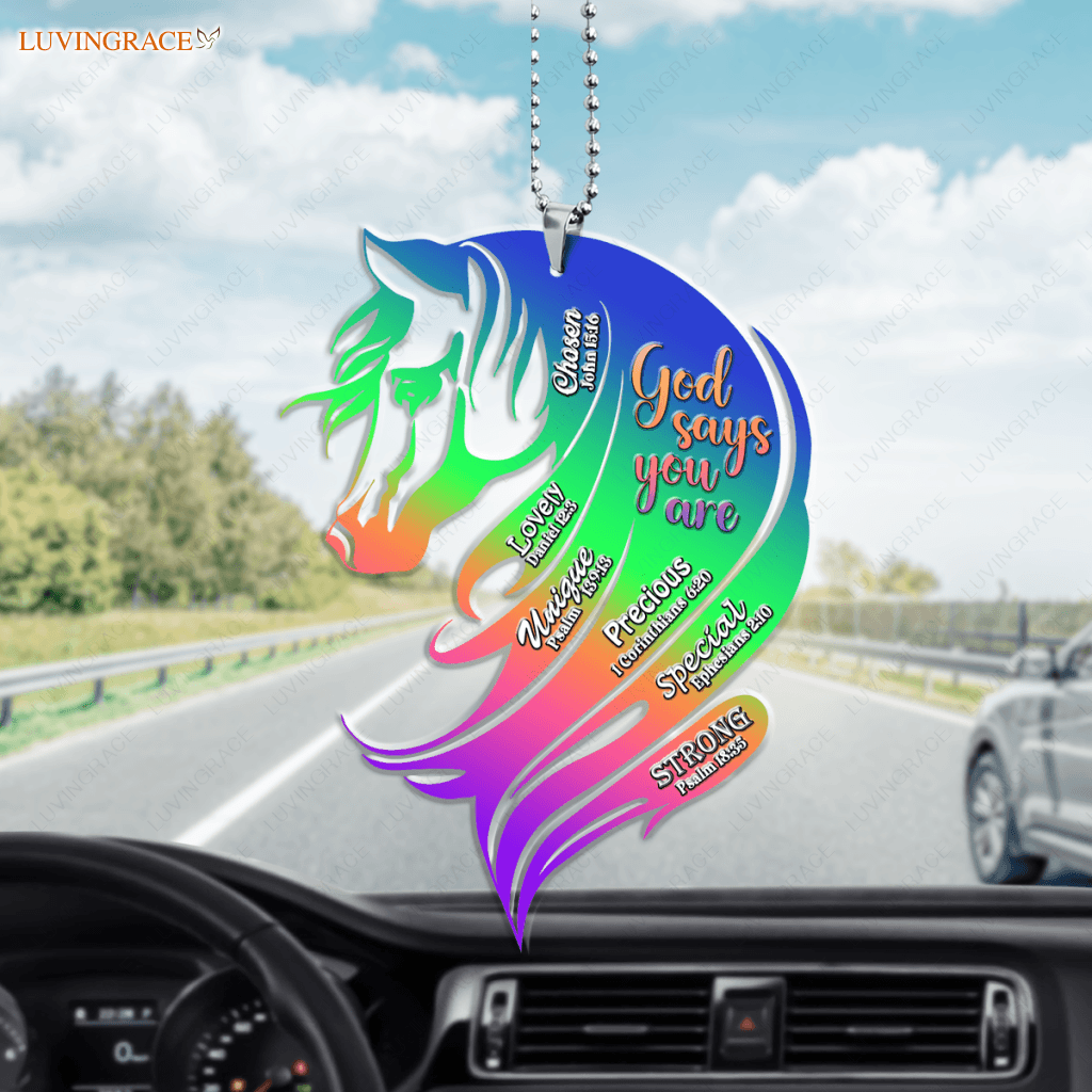 Rainbow Horse God Says You Are Ornament