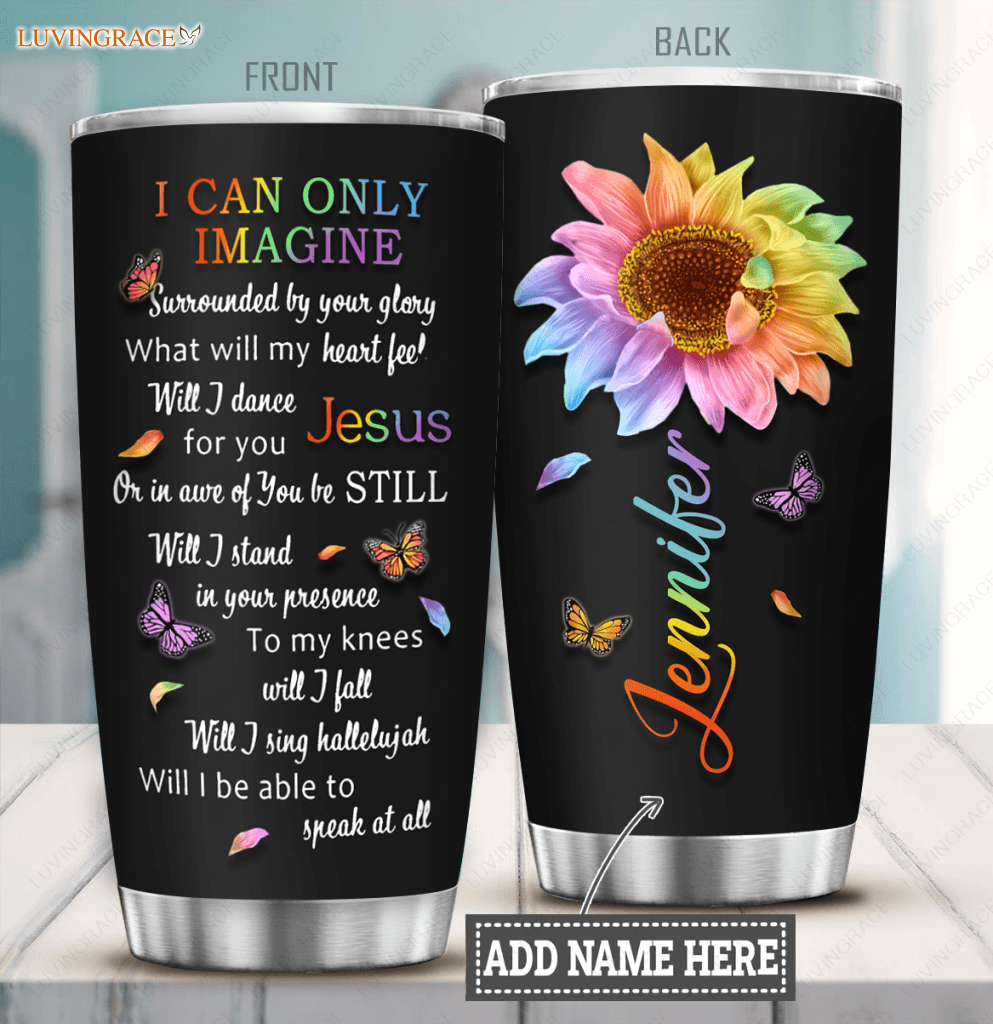Rainbow Purple Sunflower Personalized Tumbler Tumbler