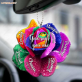 Rainbow Rose God Says You Are Ornament