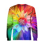 Rainbow Sunflower God Says You Are Hoodie