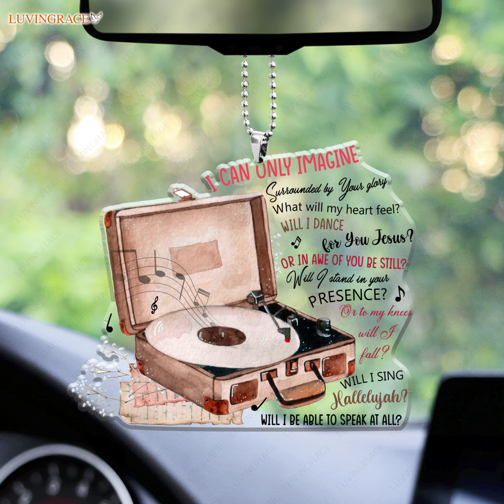 Record Player I Will Dance For You Jesus Ornament